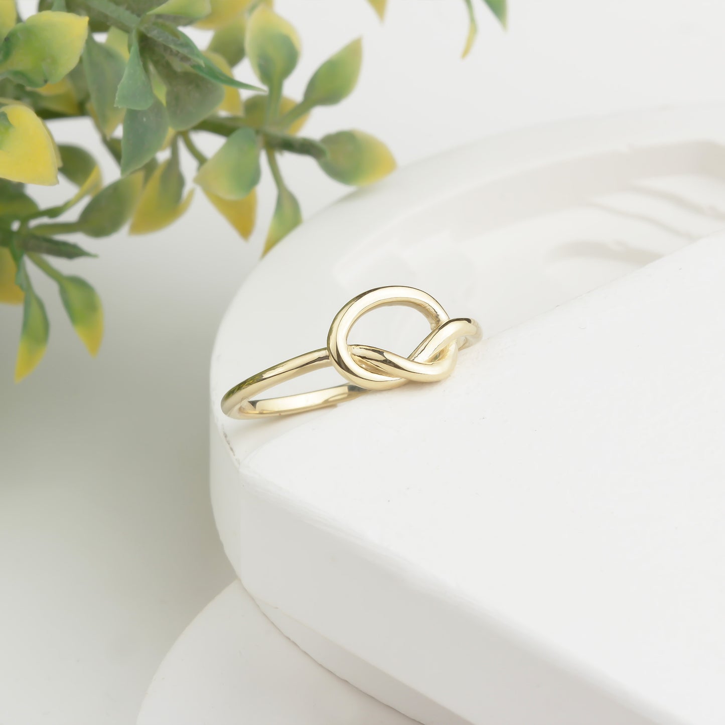 14k Solid Gold Knot Ring - alternate view 5
