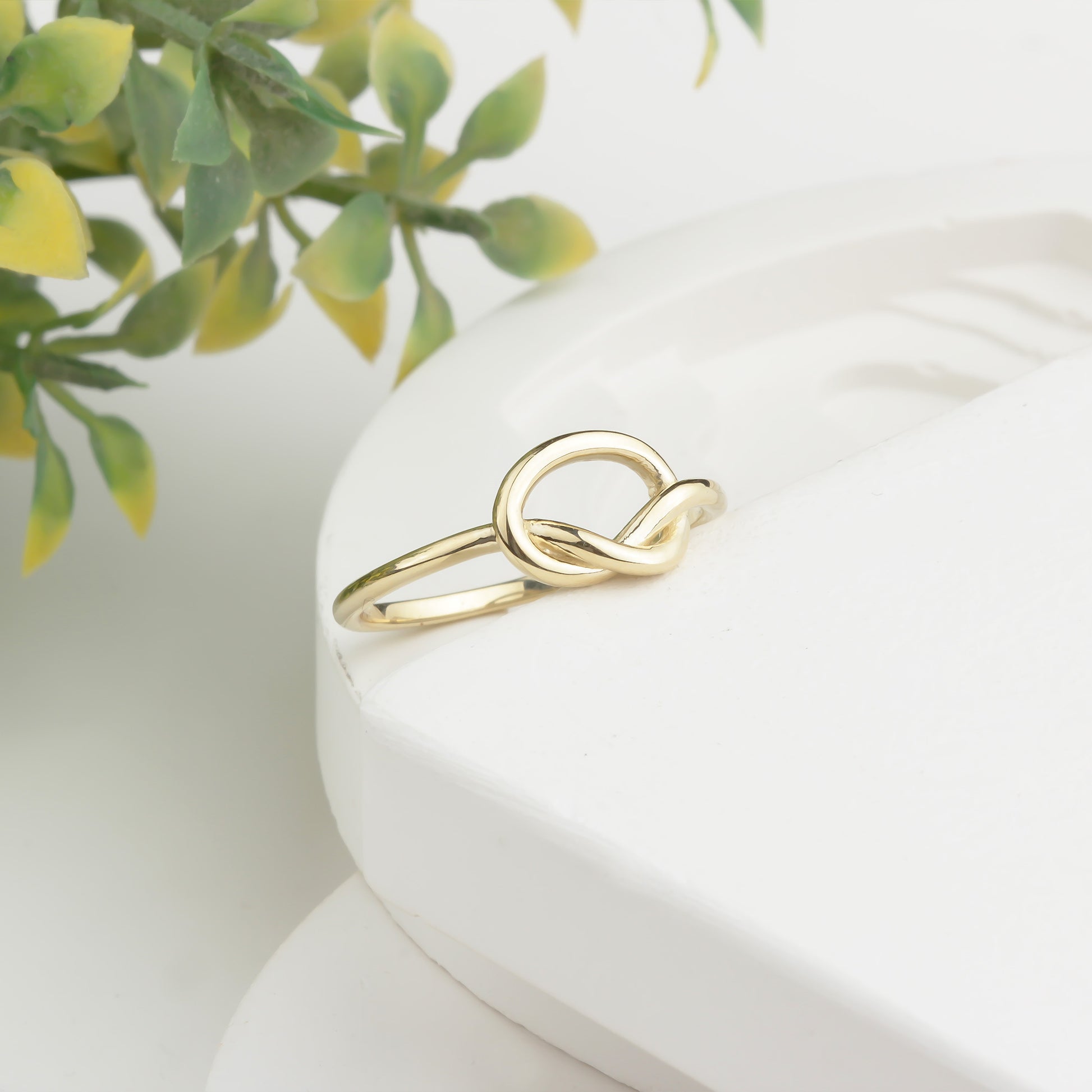 14k Solid Gold Knot Ring - alternate view 5