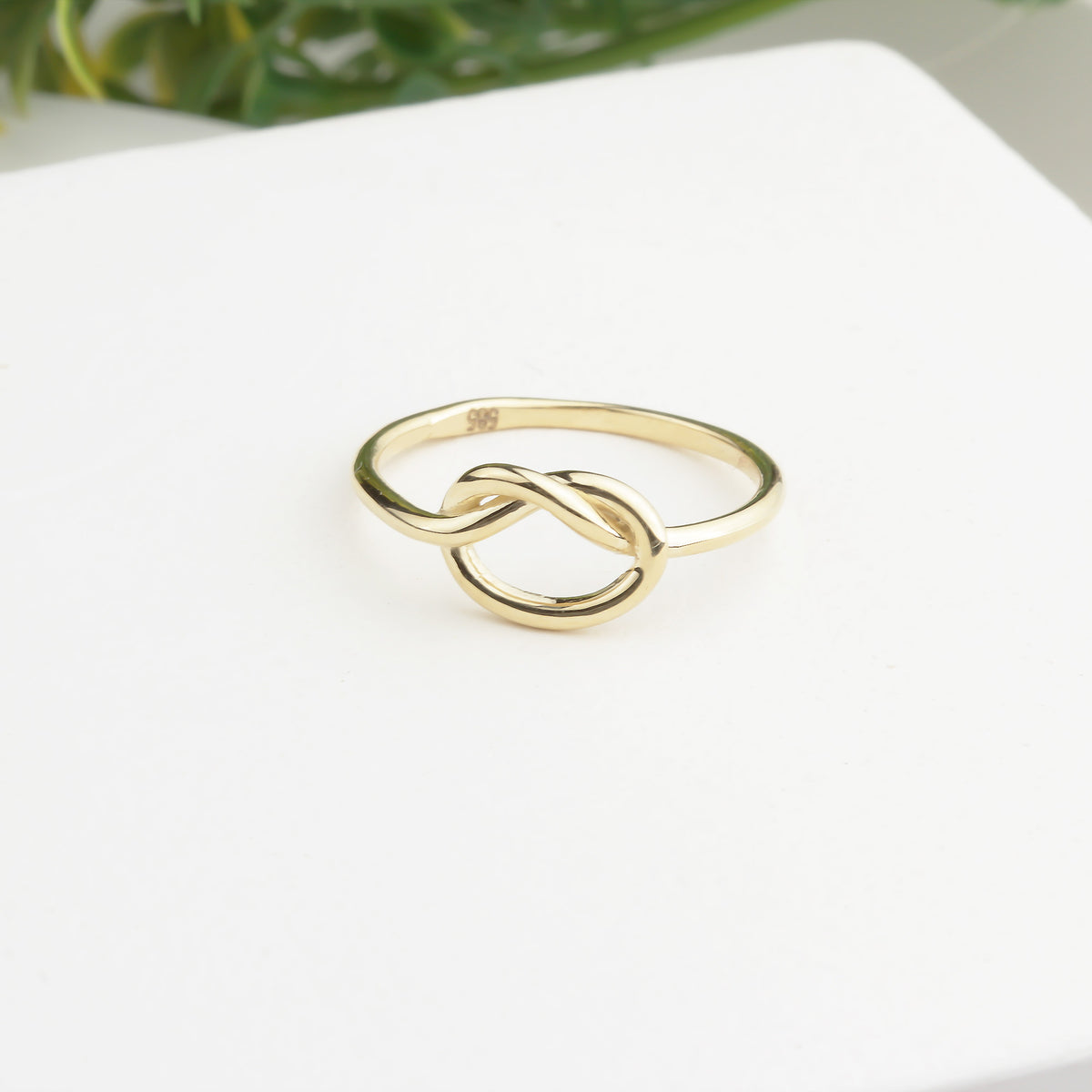 14k Solid Gold Knot Ring