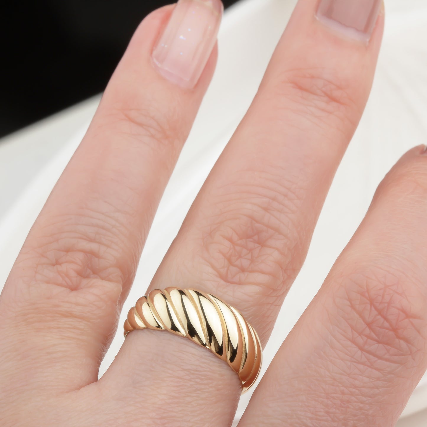 14k Solid Gold Ring - alternate view 2