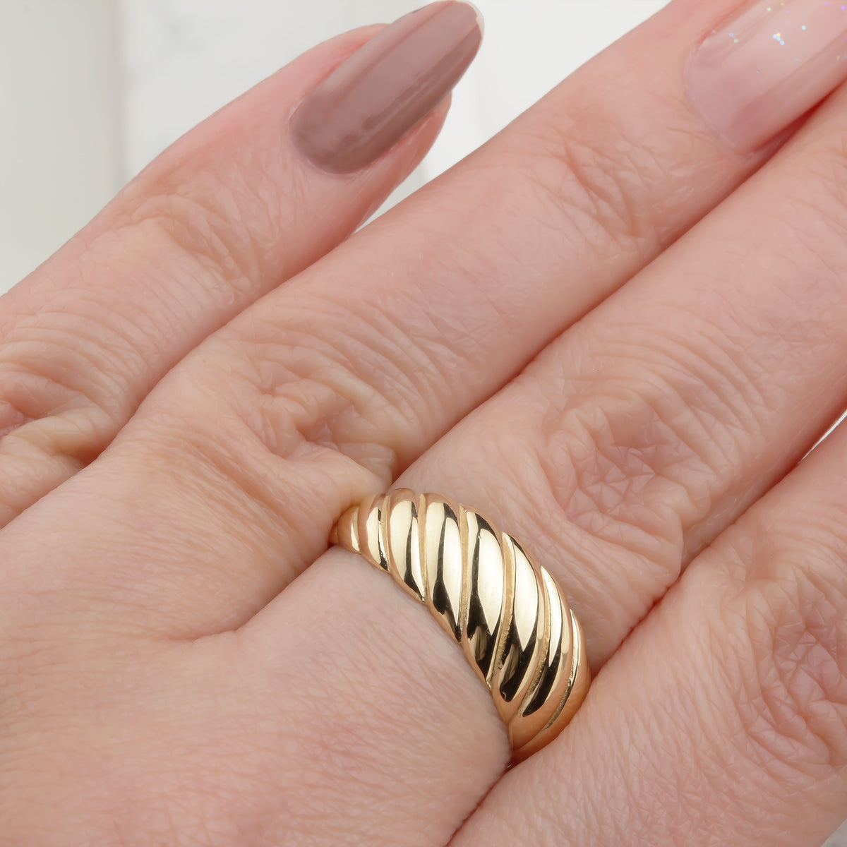 14k Solid Gold Ring - alternate view 3