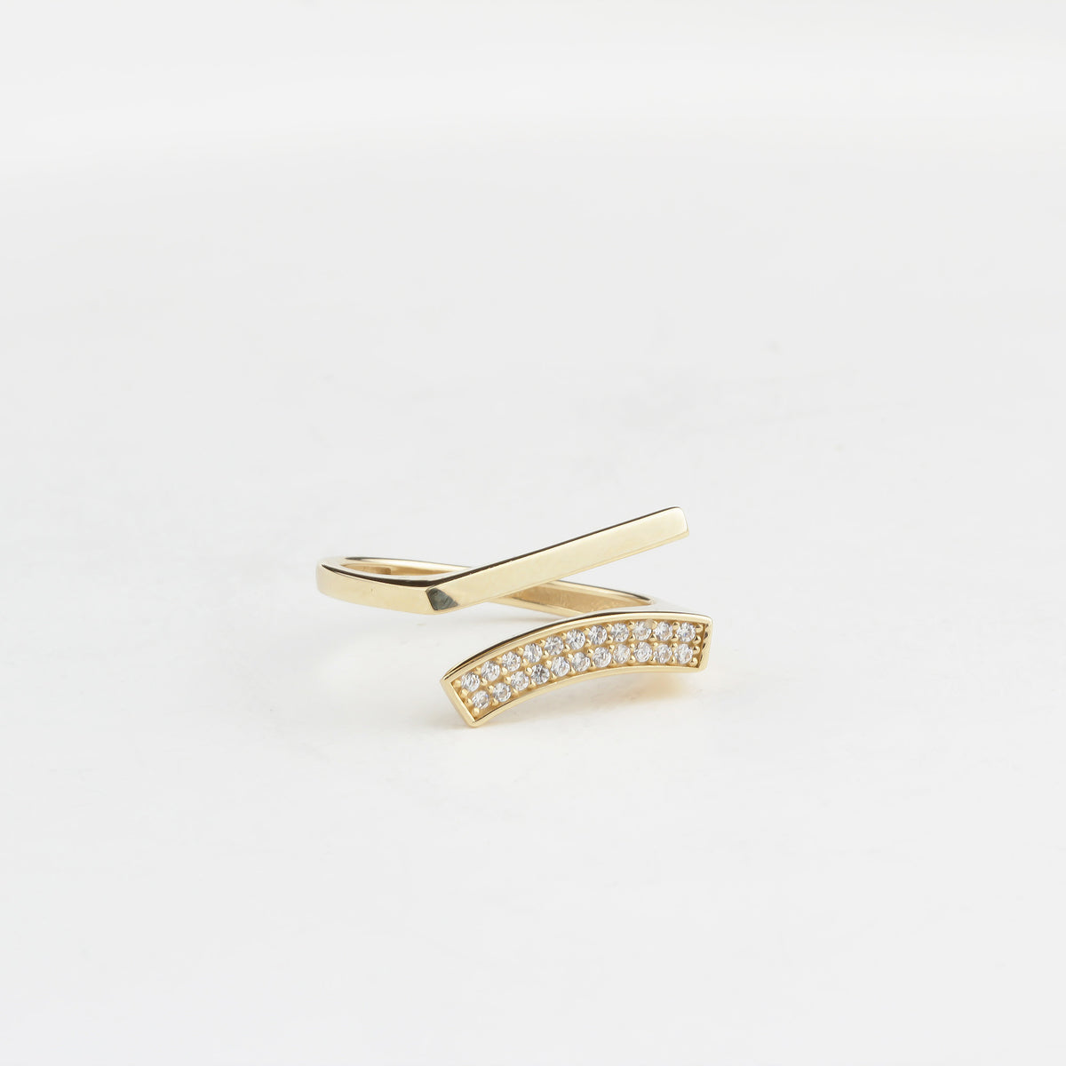 14k Solid Gold Stone-Set Ring - alternate view 6