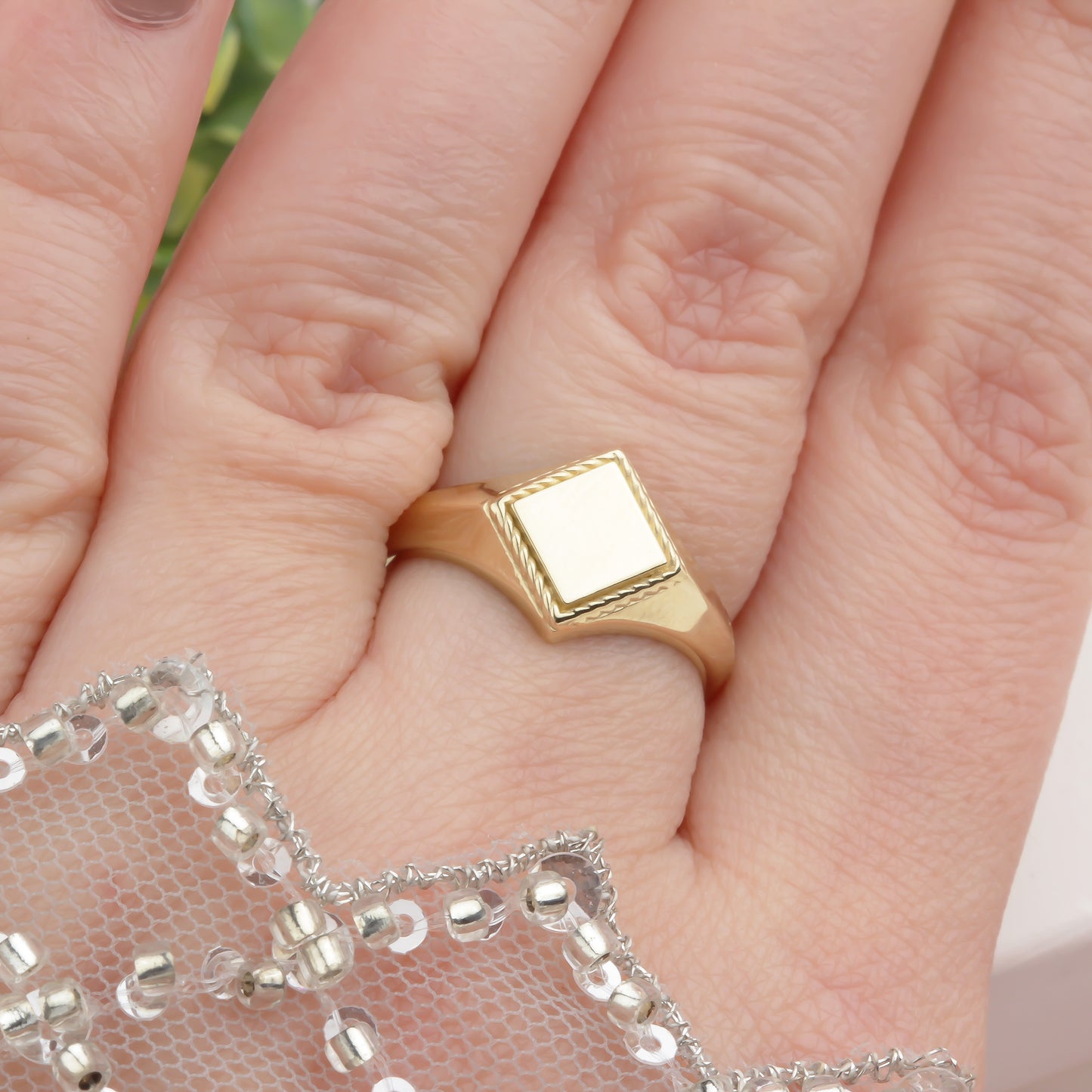 14k Solid Gold Ring - alternate view 2