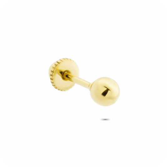 14k Solid Gold Ball Helix Piercing