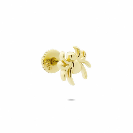 14k Solid Gold Spider Helix Piercing