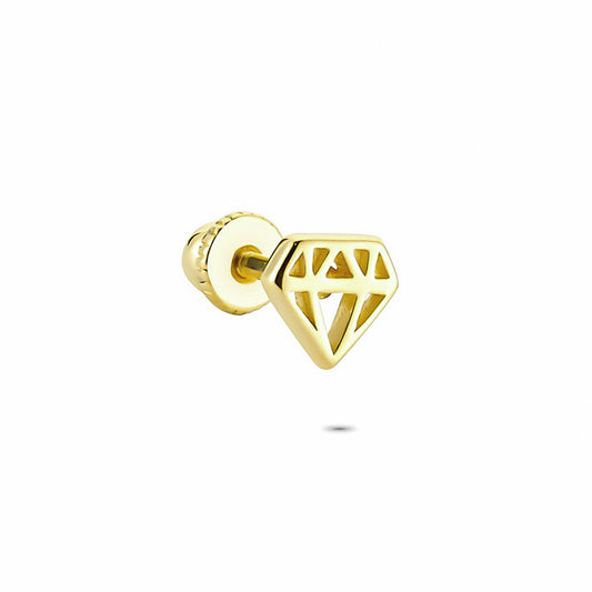14k Solid Gold Diamond Helix Piercing