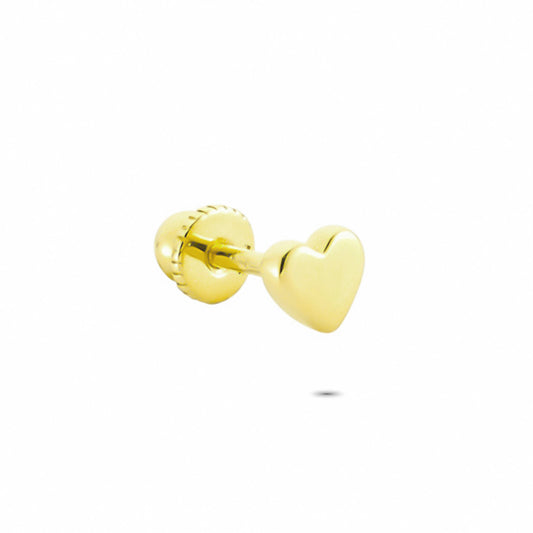 14k Solid Gold Heart Helix Piercing