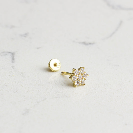 14k Solid Gold Star Helix Piercing - alternate view 2