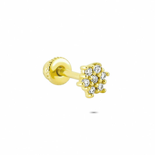 14k Solid Gold Star Helix Piercing