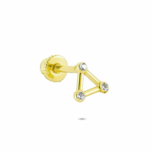 14k Solid Gold Triangle Helix Piercing