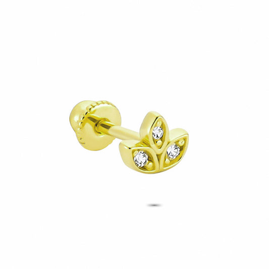 14k Solid Gold Flower Helix Piercing