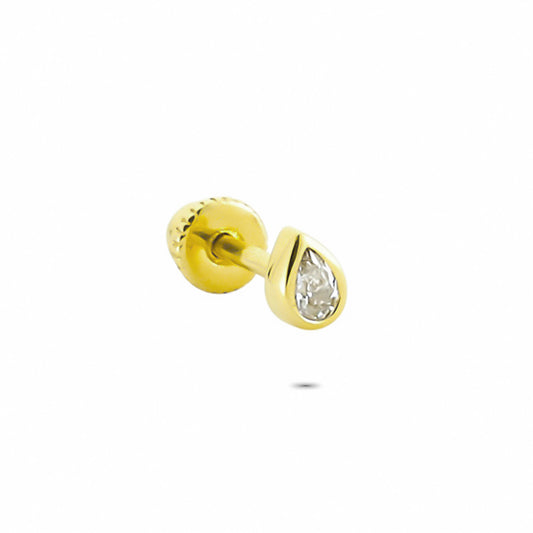 14k Solid Gold Drop Helix Piercing