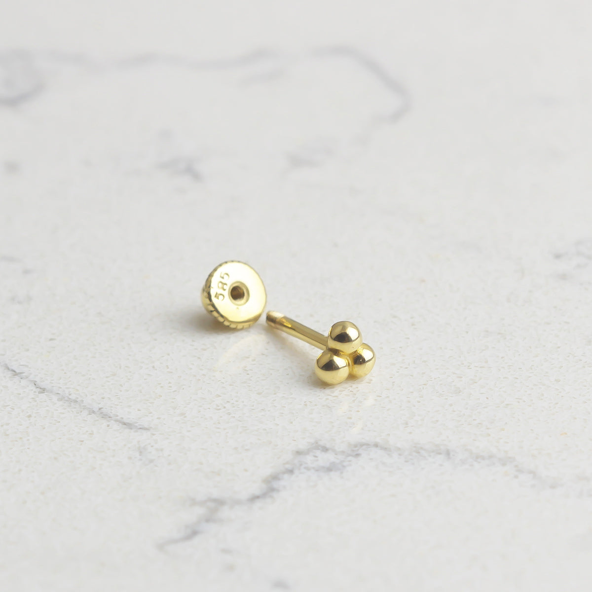 14k Solid Gold Dorica Helix Piercing - alternate view 2