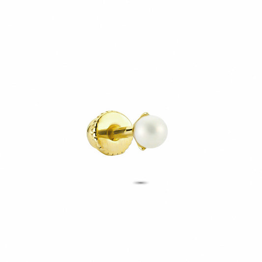 14k Solid Gold Pearl Helix Piercing