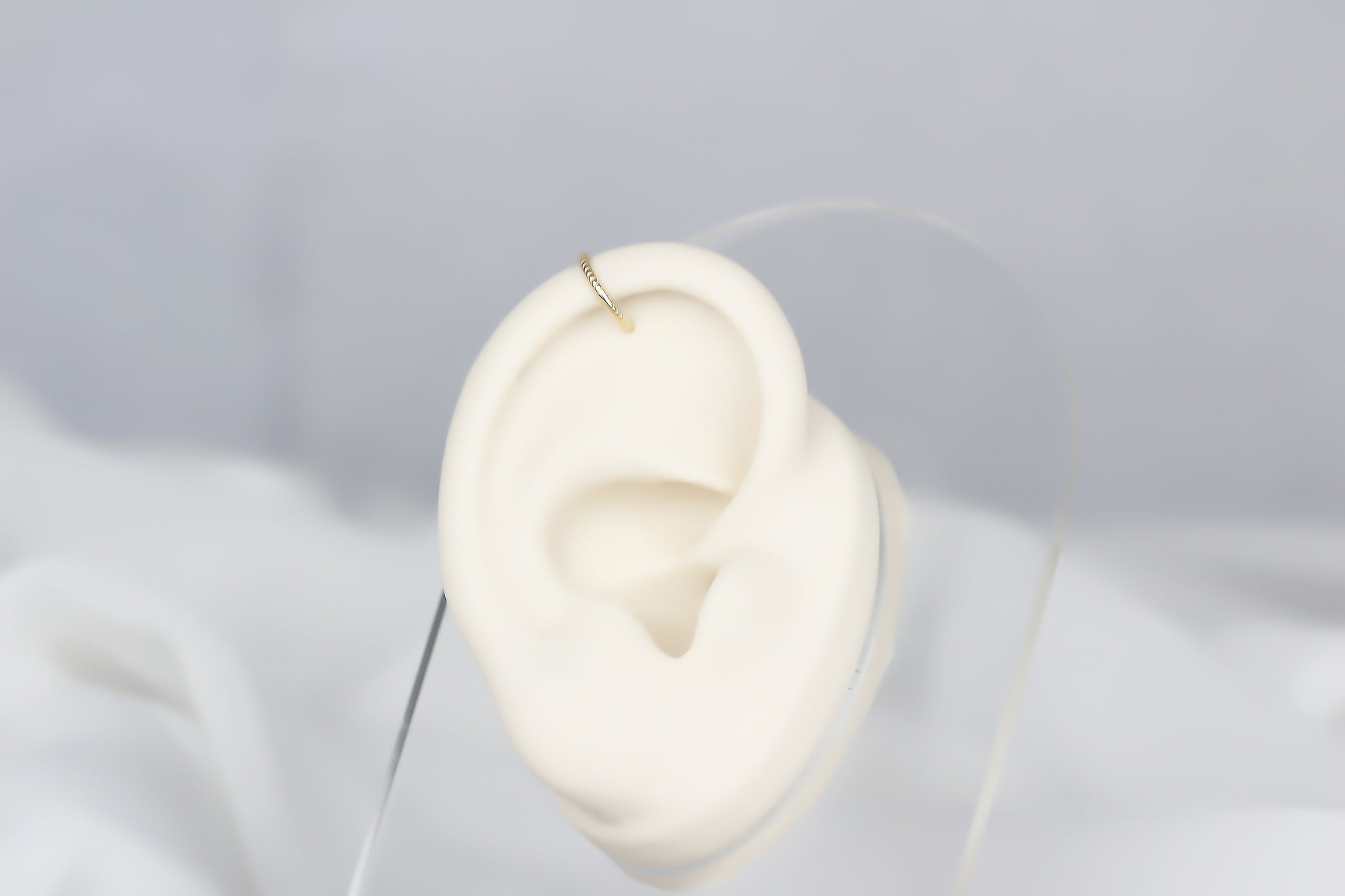 14k Solid Gold Gourmet Ring Piercing - alternate view 4
