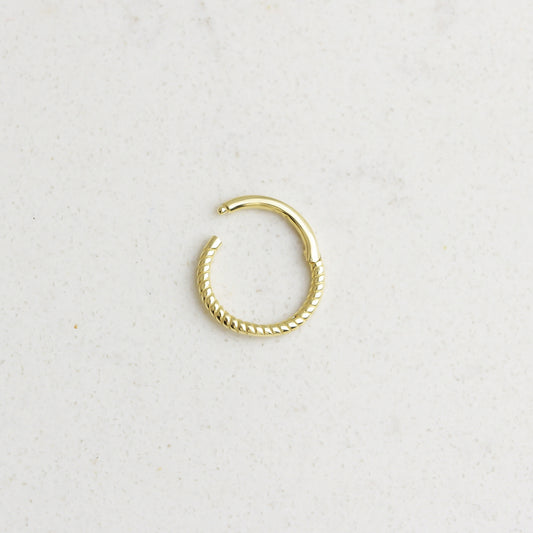 14k Solid Gold Gourmet Ring Piercing - alternate view 2