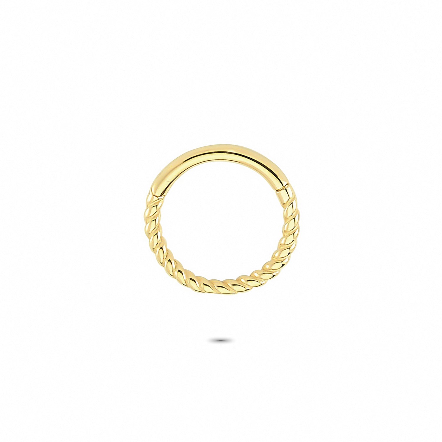14k Solid Gold Gourmet Ring Piercing