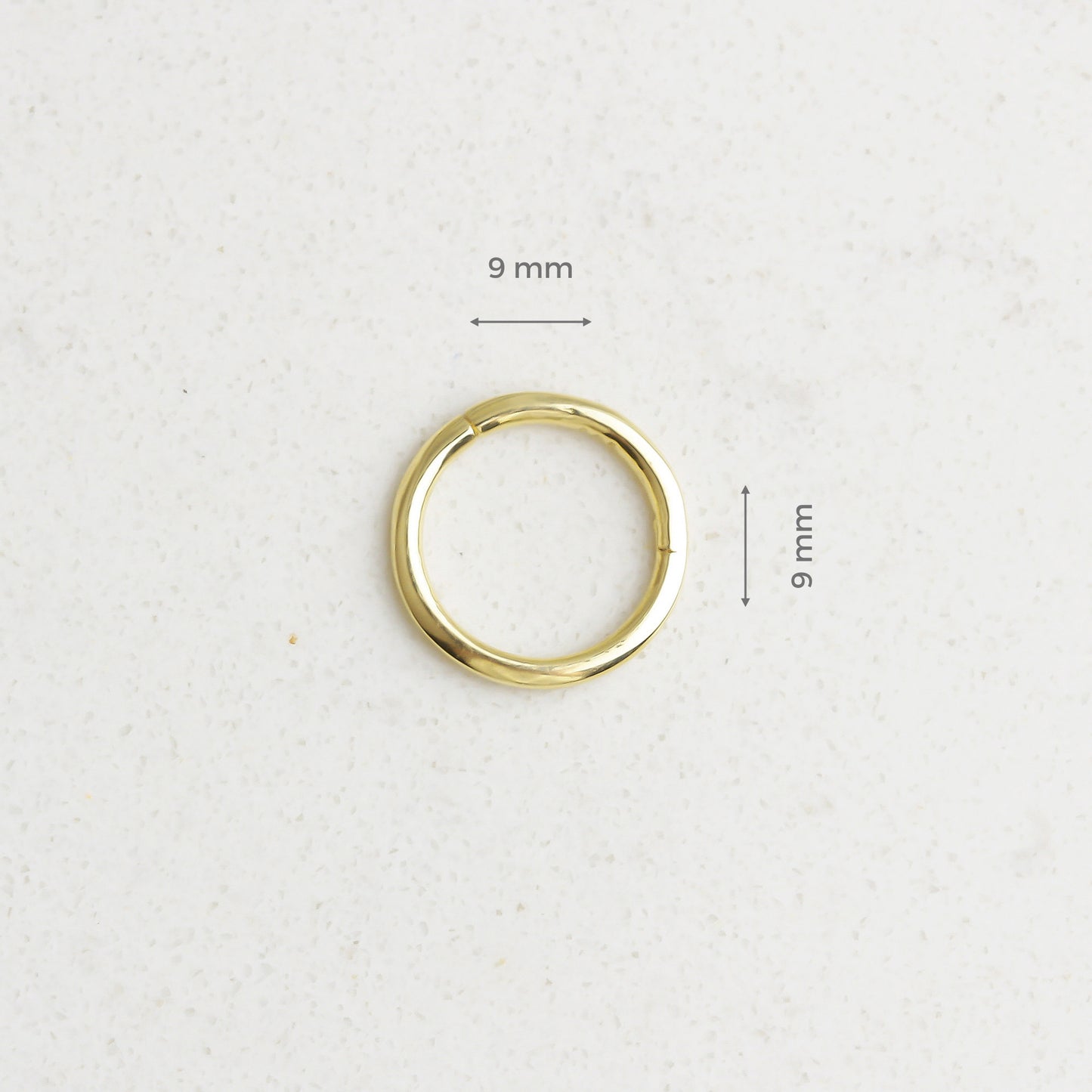 14k Solid Gold Ring Piercing - alternate view 3