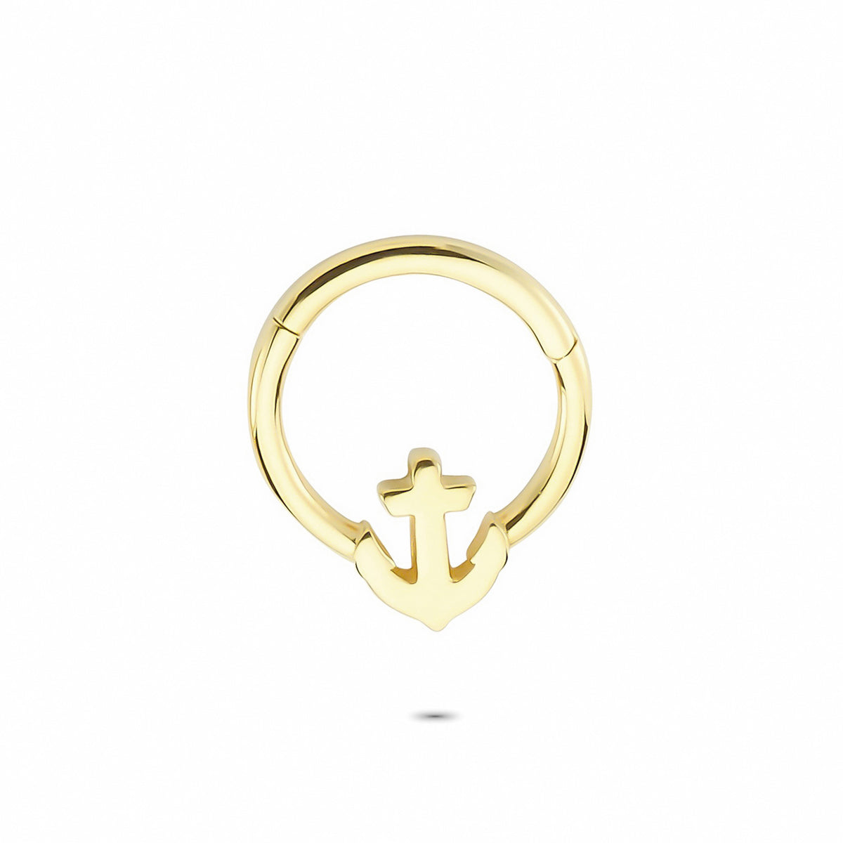 14k Solid Gold Anchor Ring Piercing