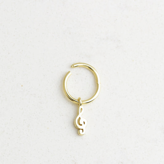 14k Solid Gold Left Wrench Ring Piercing - alternate view 2