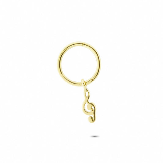 14k Solid Gold Left Wrench Ring Piercing