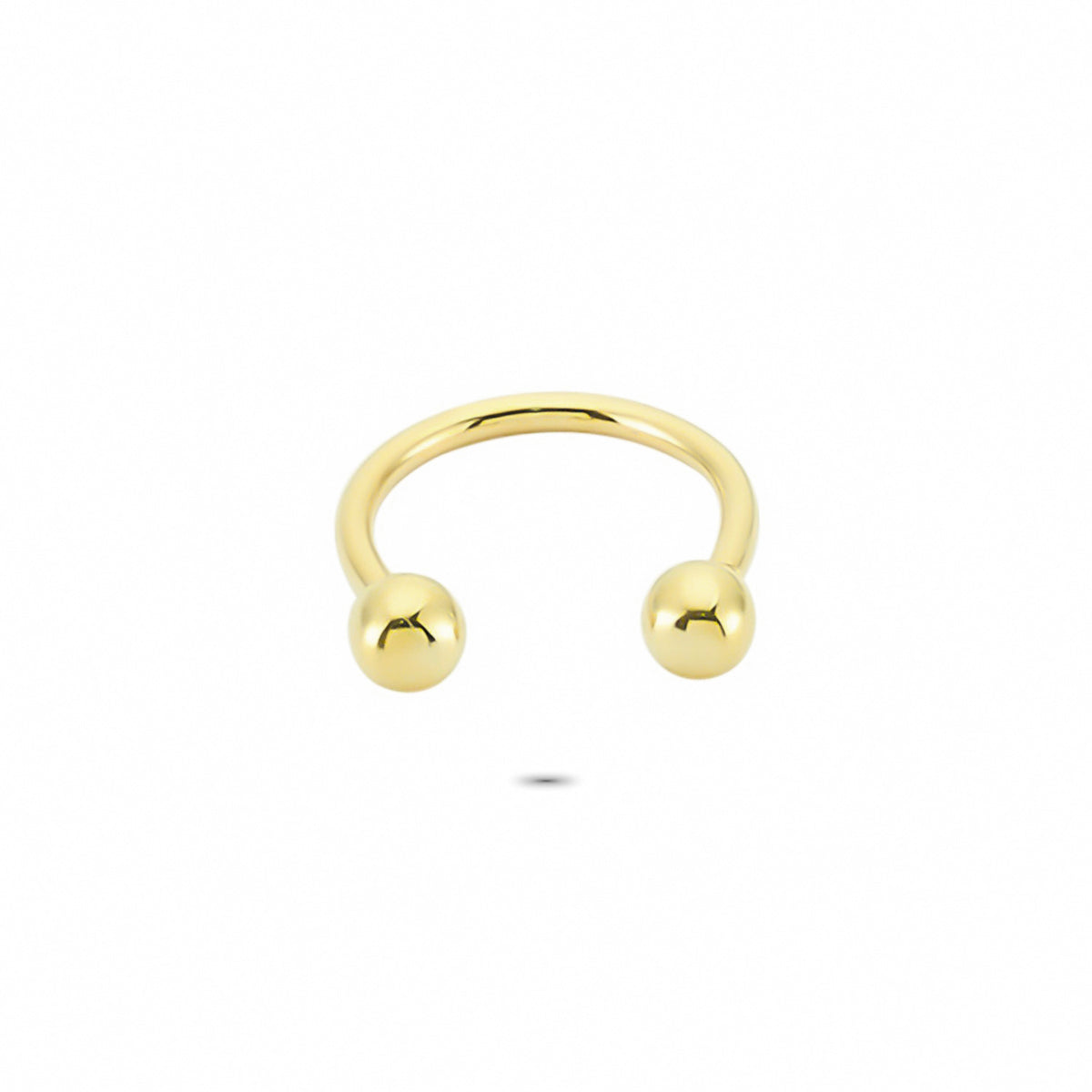 14k Solid Gold Half Ring Piercing