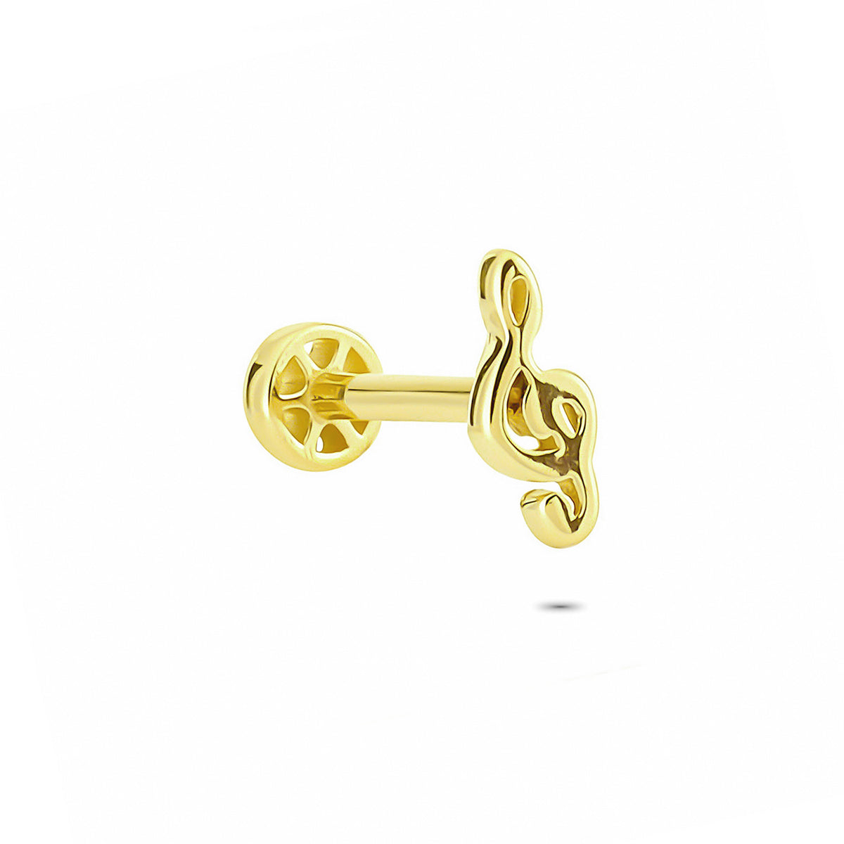 14k Solid Gold Left Wrench Tragus Piercing - alternate view 4