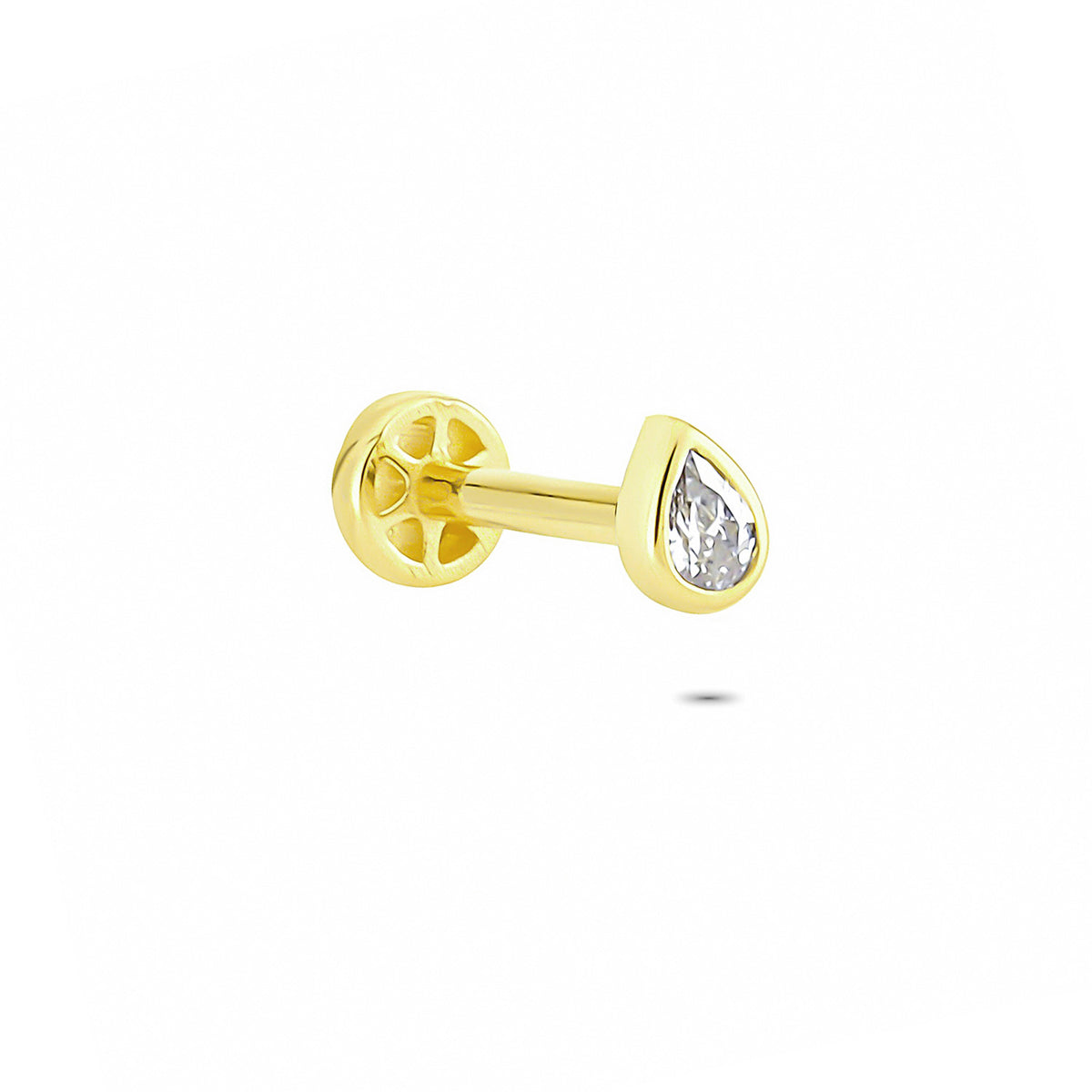 14k Solid Gold Drop Tragus Piercing - alternate view 4