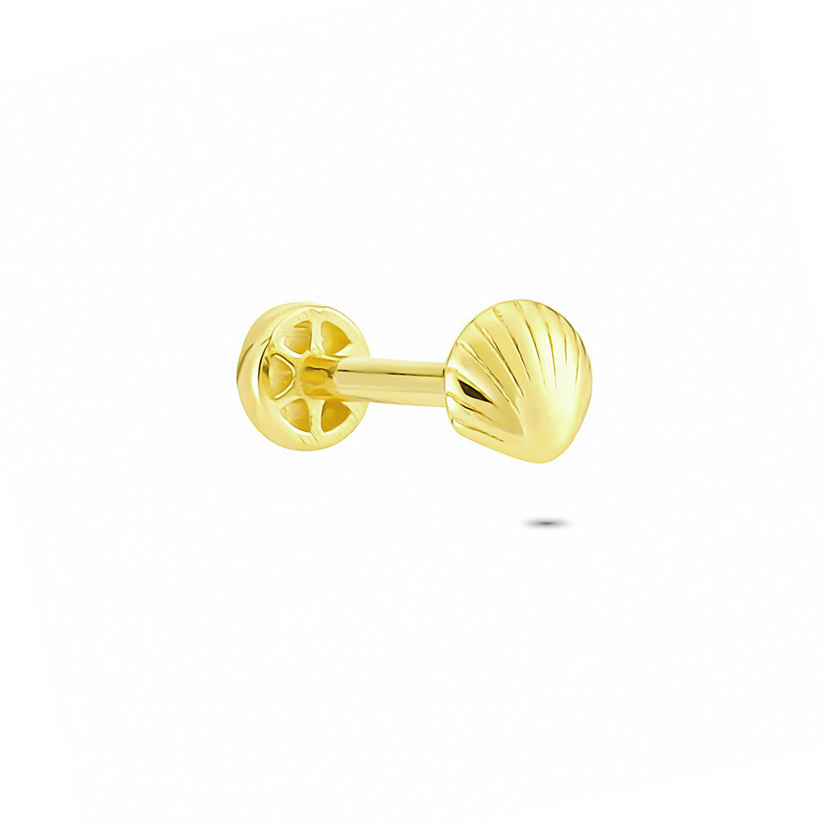 14k Solid Gold Shell Tragus Piercing - alternate view 4