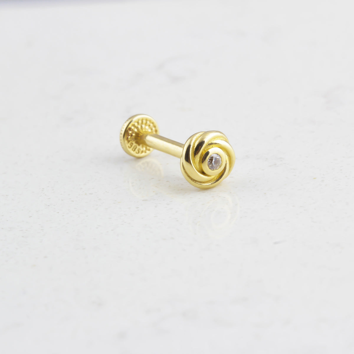 14k Solid Gold Tragus Piercing