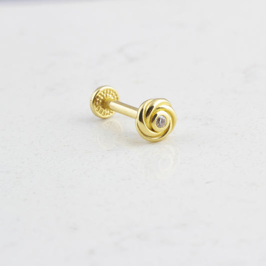 14k Solid Gold Tragus Piercing