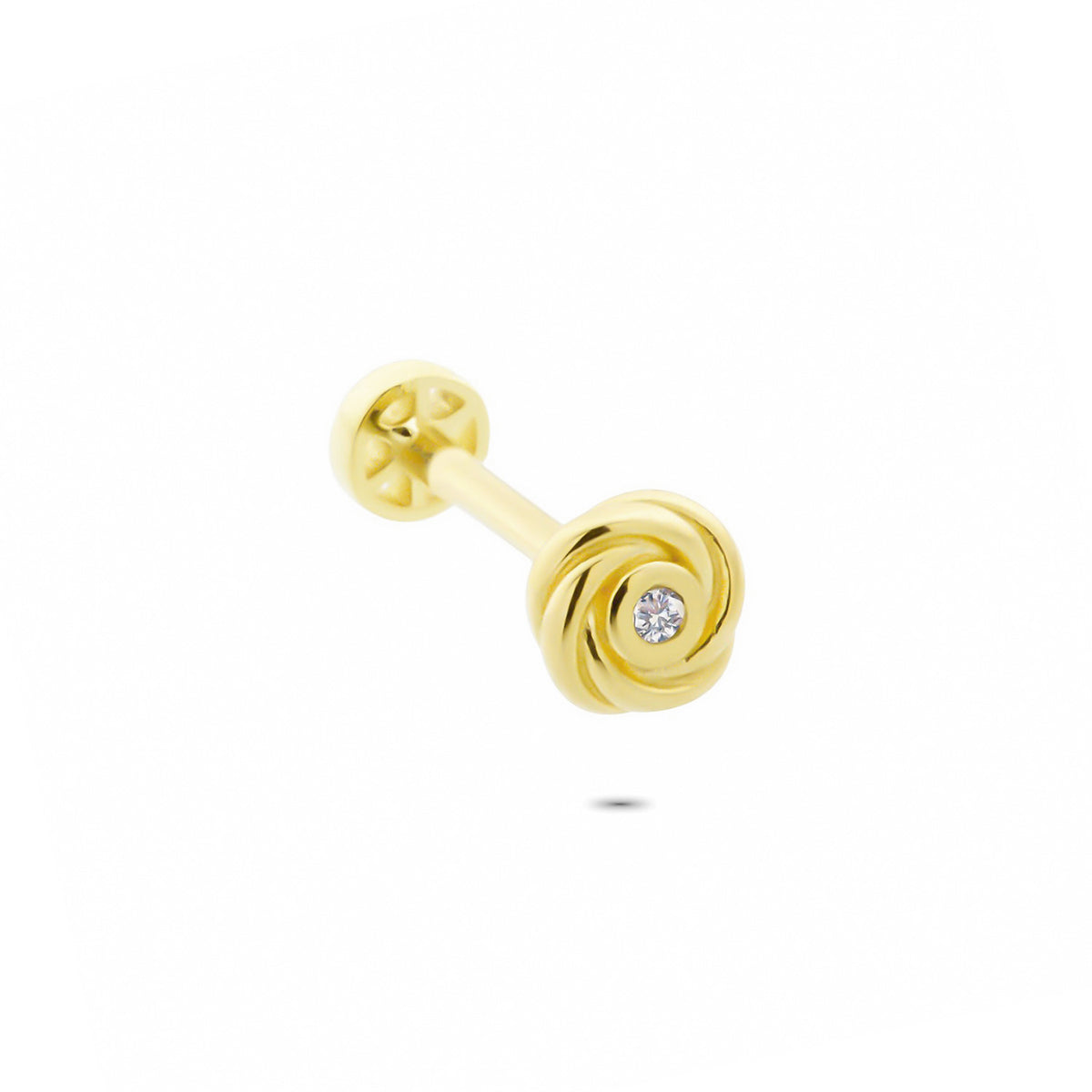 14k Solid Gold Tragus Piercing - alternate view 4