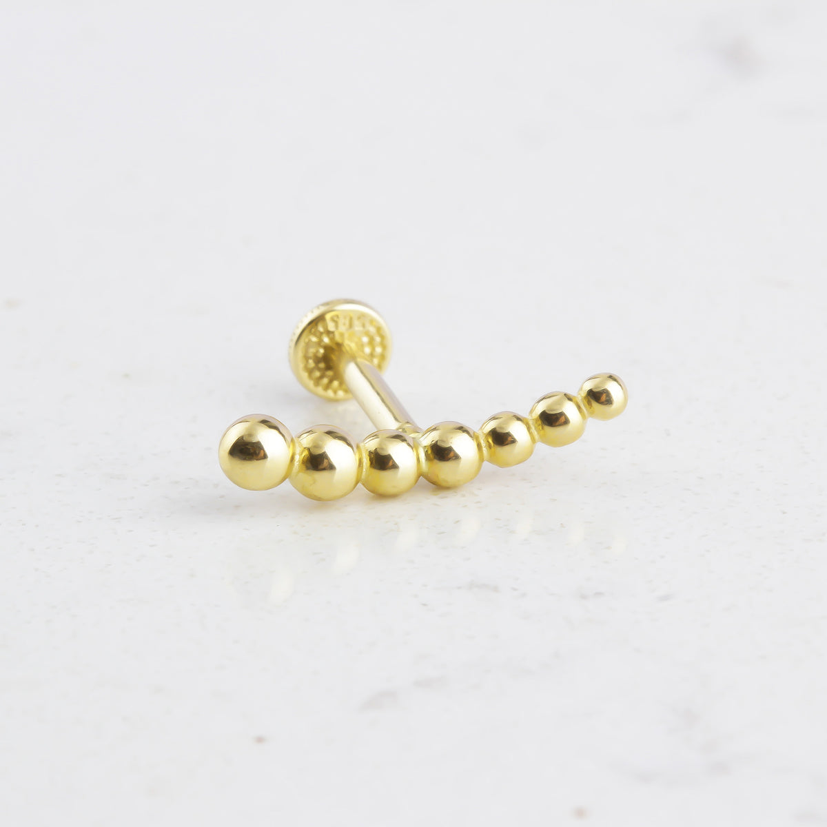 14k Solid Gold Dorica Tragus Piercing