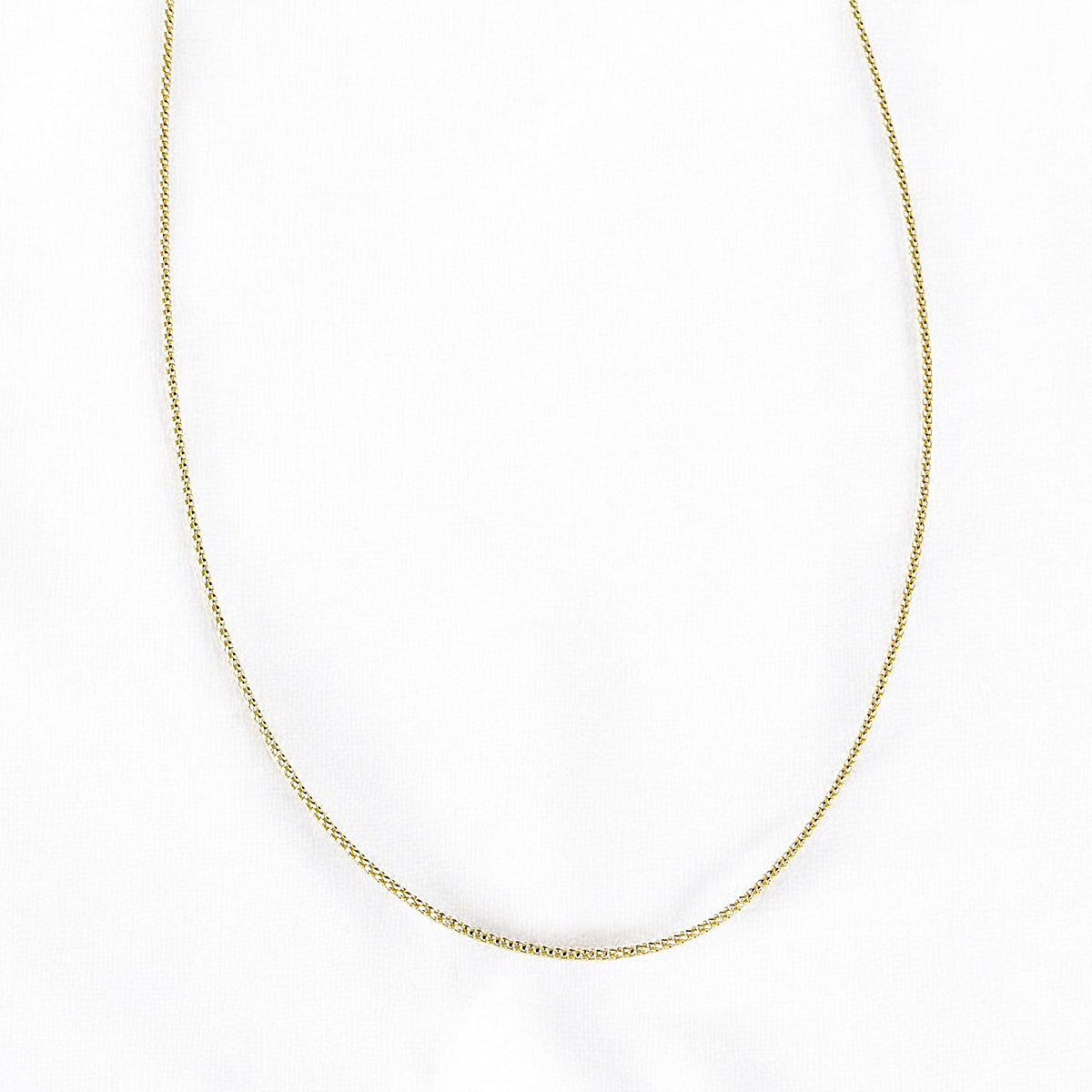 14k Solid Gold Popcorn Chain Necklace - alternate view 4