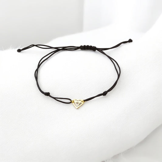 14k Solid Gold Diamond Cut Rope Bracelet