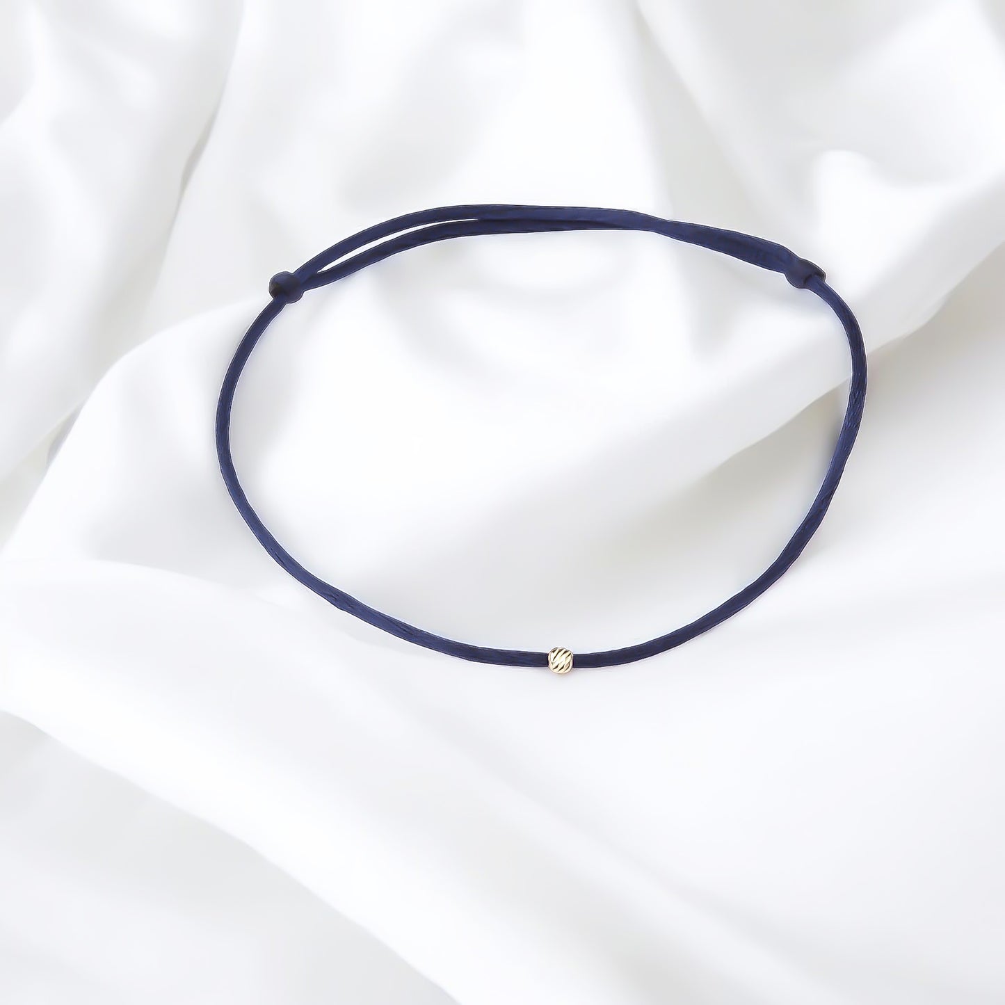 14k Solid Gold Ball Rope Bracelet