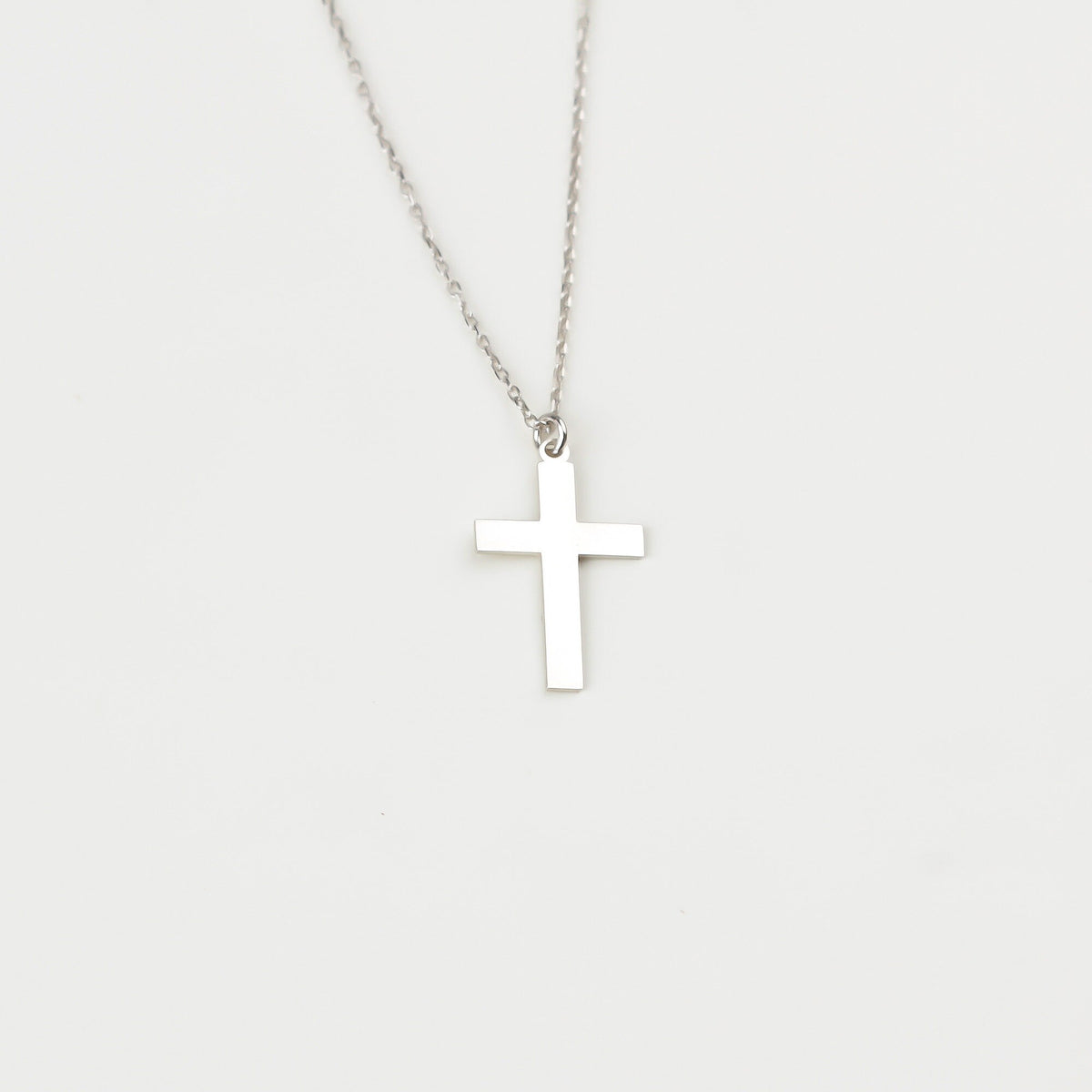 925k Sterling Silver Cross Necklace - alternate view 2