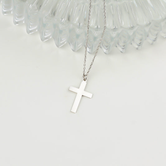 925k Sterling Silver Cross Necklace