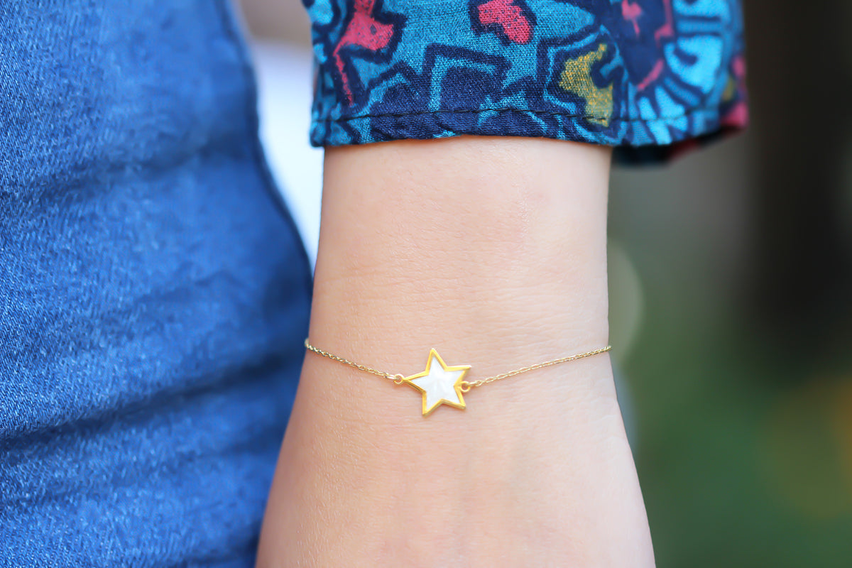 925k Sterling Silver Star Bracelet - alternate view 2