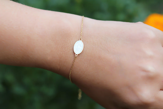 925k Sterling Silver Geo Bracelet