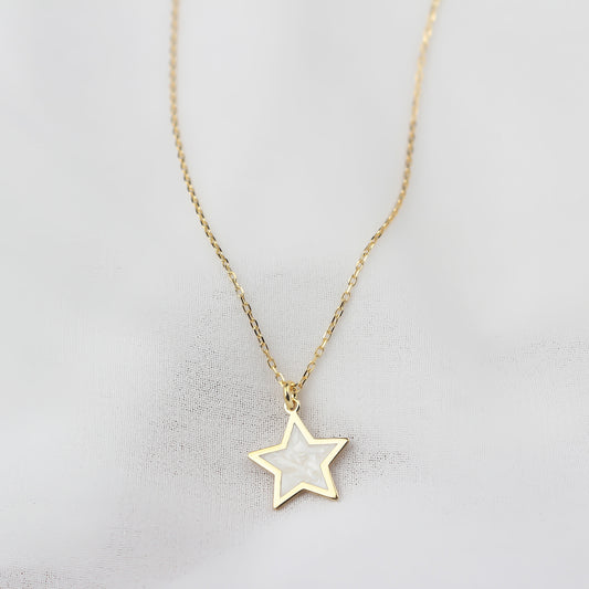925k Sterling Silver Star Necklace - alternate view 2
