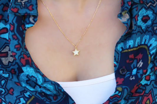925k Sterling Silver Star Necklace