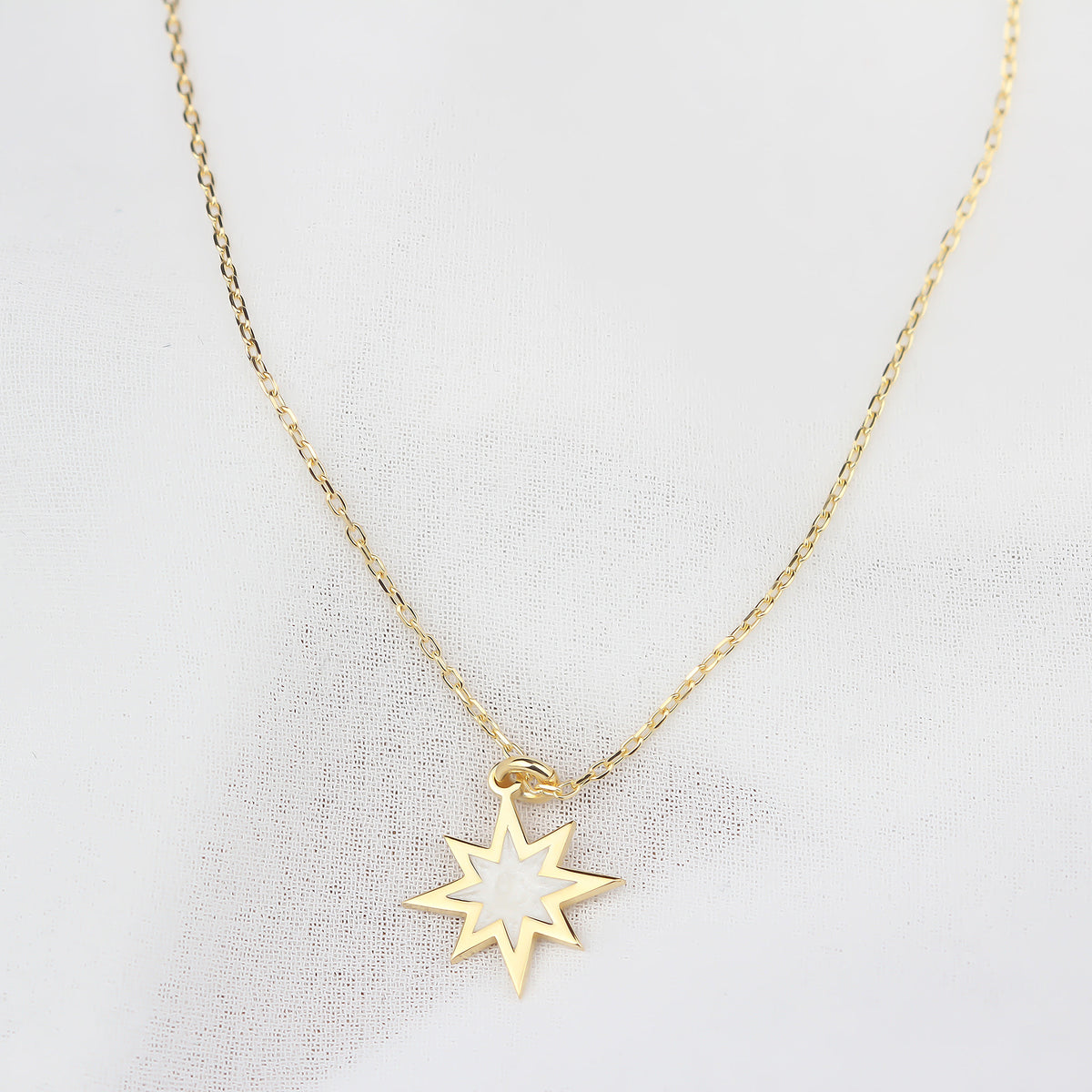 925k Sterling Silver Pole Star Necklace - alternate view 4