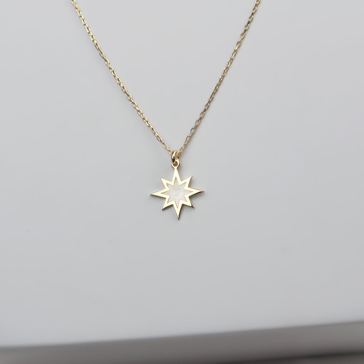 925k Sterling Silver Pole Star Necklace - alternate view 3
