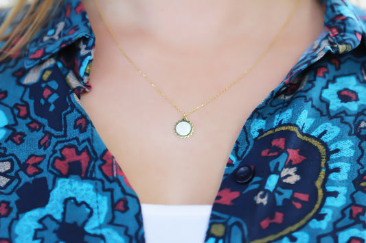 925k Sterling Silver Sun Necklace
