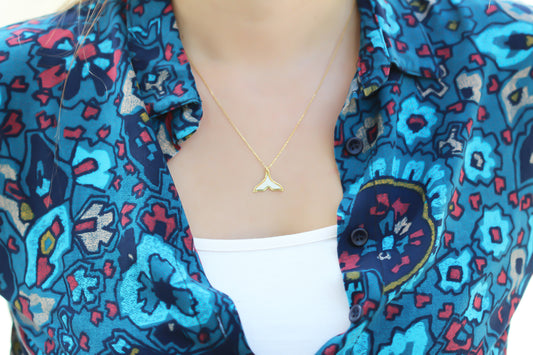 925k Sterling Silver Mermaid Necklace - alternate view 2