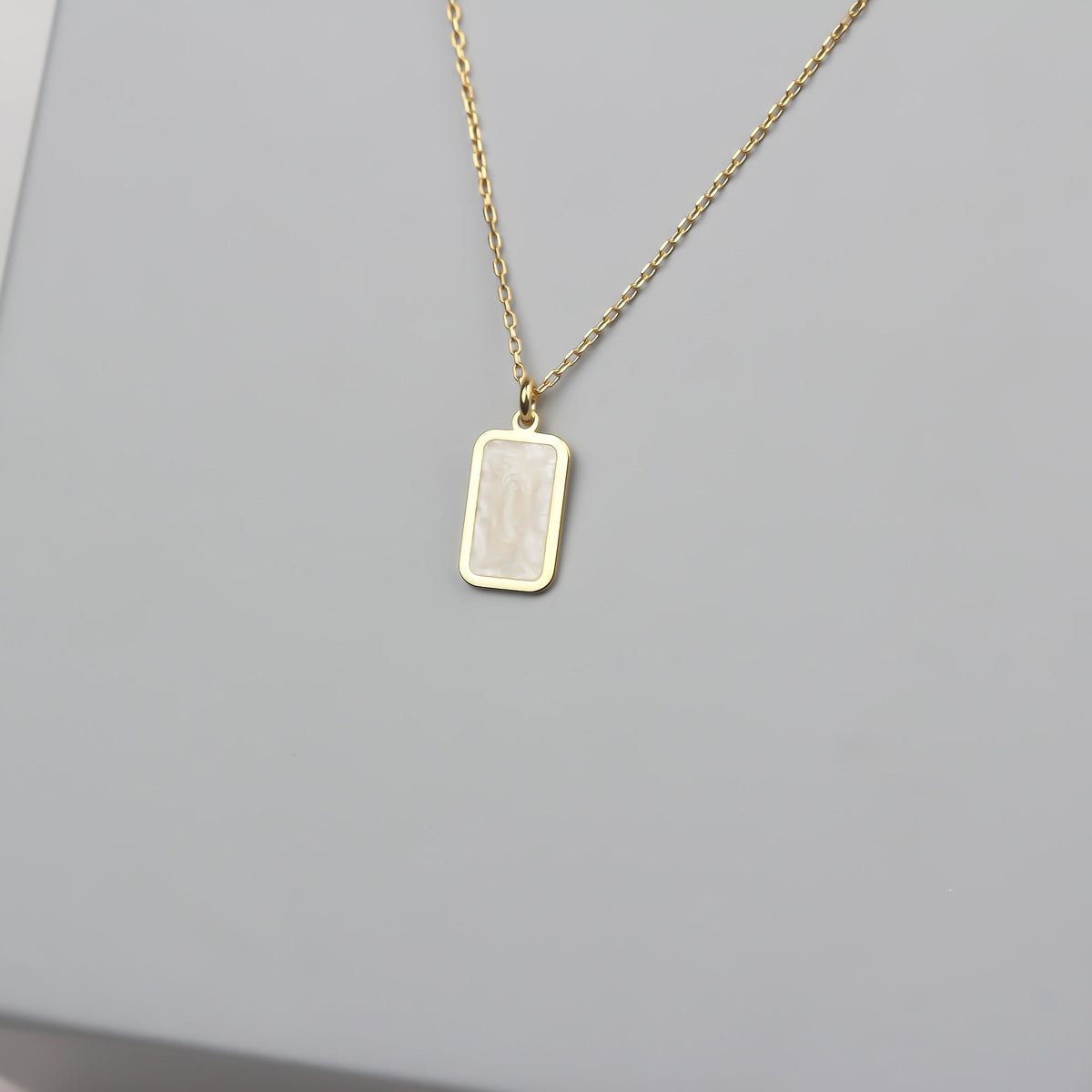 925k Sterling Silver Geo Necklace - alternate view 3
