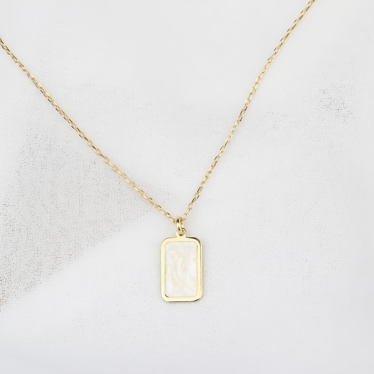 925k Sterling Silver Geo Necklace - alternate view 4