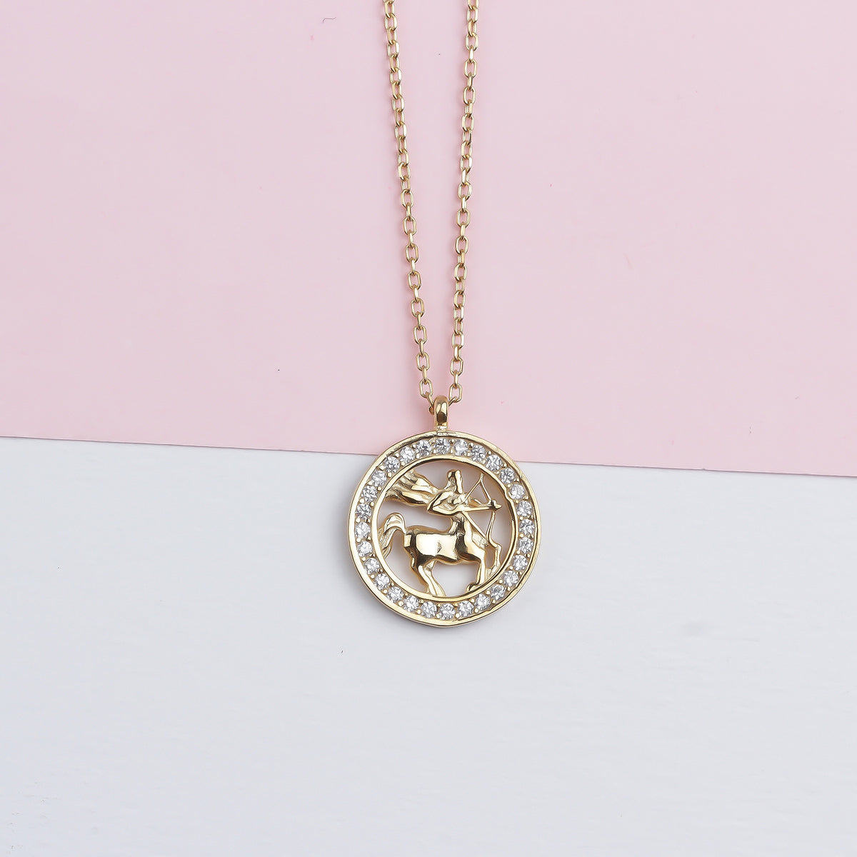 925k Sterling Silver Sagittarius Zodiac Necklace