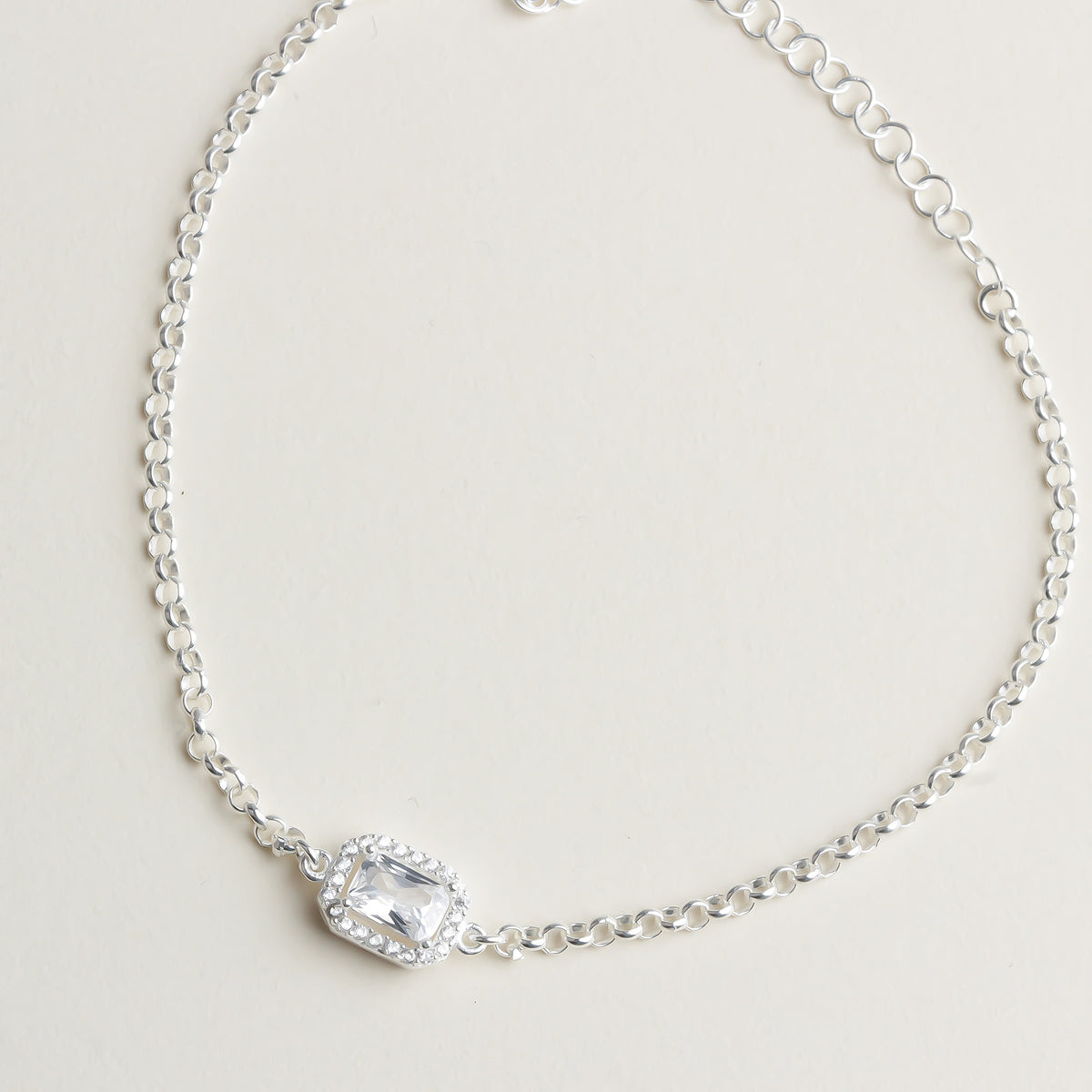925k Sterling Silver Baguette Bracelet - alternate view 2